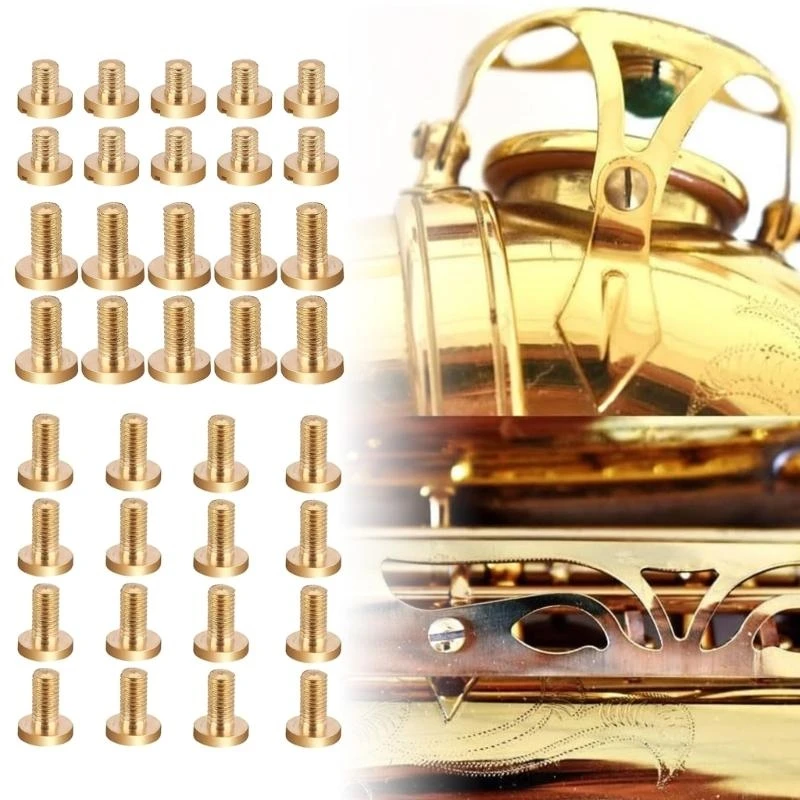   Saxophone Brass Screw Repair Corrosion Resistant For Woodwind Instrument Care