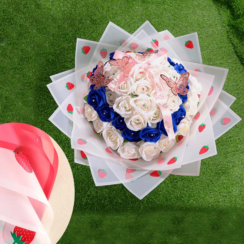 Papier à emballage floral waterproof Le choix idéal pour emballer avec style et durabilité