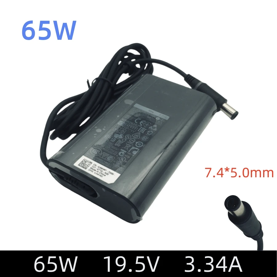 Adaptador de CA de 19,5 V, 3,34 a, 65W para Dell Latitude 7480, 5480, 7280, 5580, E6410, E6430, ATG, E6430S, E6440, E7440, E7450, cargador para ordenador portátil