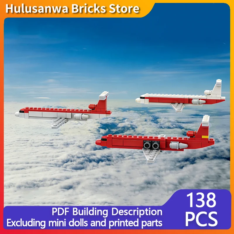 

Passenger Plane Set Model MOC Building Bricks War Equipment Modular Technology Gifts Holiday Assemble Children Toys Suit