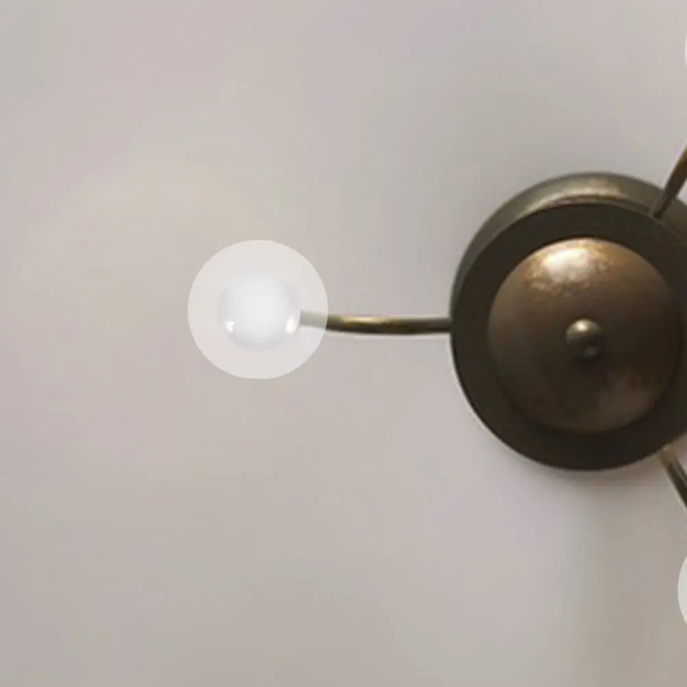 5.9 Inch Double Layer Transparent Glass Globe Lamp Shade Modern Minimalist Round Pendant Light Shade Replacement for Ceiling