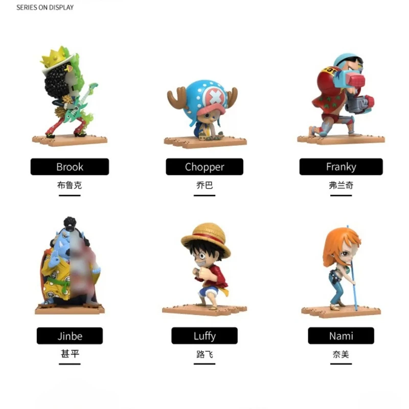 One Piece Mighty Jaxx Half Anatomy Blind Box Аниме-фигурка Коллекционная модель Игрушка Луффи Настольное украшение Оригинальный MIGHTYJAXX