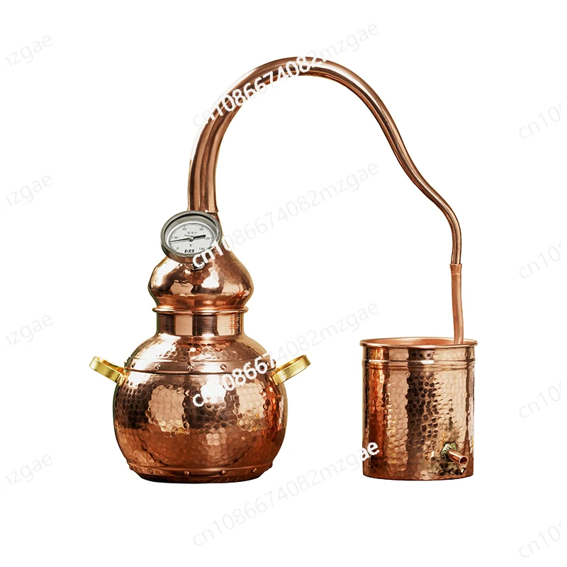 Household Small Hydrosol Distiller Essential Oil Refiner - Ancient Pure Copper Purification Equipment System