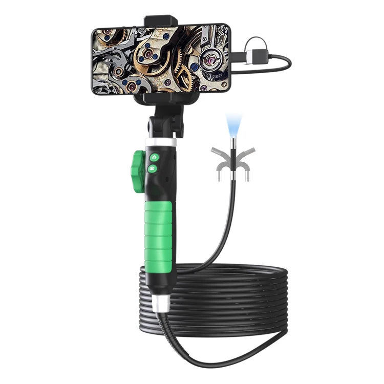 2MP 1080P 3.9mm 3in1 USB/ WIFI 2 Way Articulate 360Degree Rotation Steering Industrial Endoscope Inspection Microscope Camera