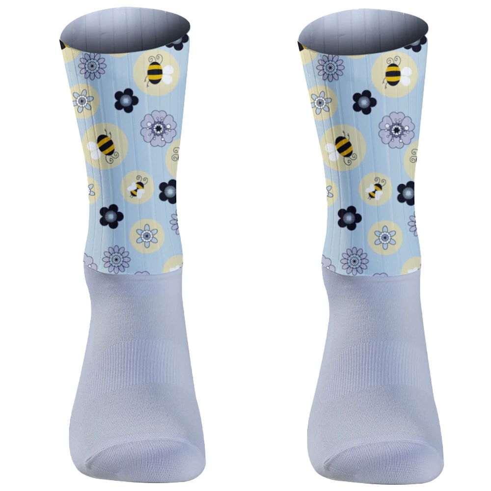 Chaussettes de cyclisme coordonnantes sans couture, accessoire de sport pour vélo de route, course en plein air