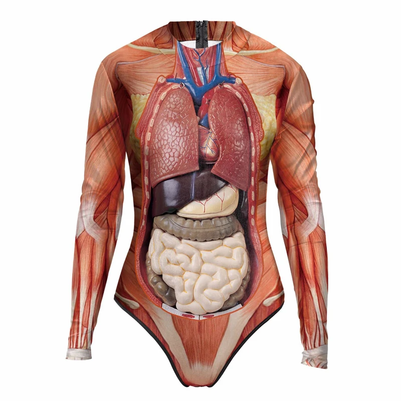 ชุดว่ายน้ำวันฮาโลวีนลายพยาบาลเปื้อนเลือด แขนยาว พิมพ์ลาย ช่วยให้ดูผอม เซ็กซี่ แบบชิ้นเดียว เสื้อยืด สตรีทแฟชั่น สำหรับผู้หญิง