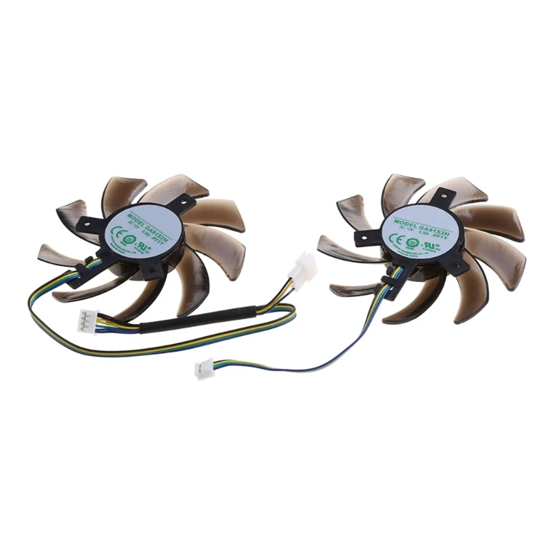 2 قطعة 85 مللي متر بطاقة الرسومات التبريد VGA مروحة 4Pin 12 فولت 0.35A GPU برودة مروحة ل Maxsun