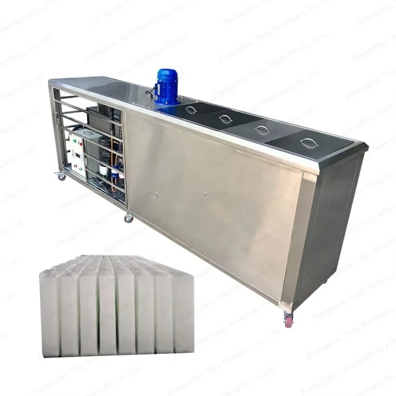 FOODLINE Customized Big Capacity Commercial Industrial Tube Plate Cube Block Ice Making Ice Block Machine Price for Sale