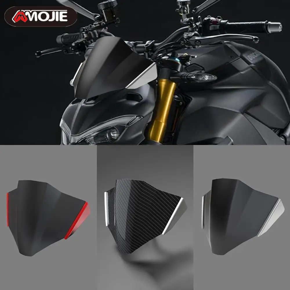 

For Ducati Streetfighter V4 S V4S 2020 2021 2022 2023 2024 Front Windshield Windscreen Windproof Air Wind Screen Deflector Parts