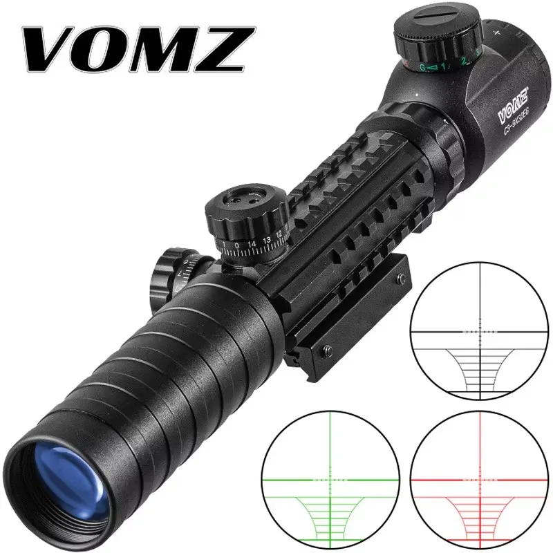 

Оптический прицел VOMZ 3-9x32 EG для охоты с красной/зеленой подсветкой, тактический снайперский прицел с креплением 22 мм для пневматического оружия