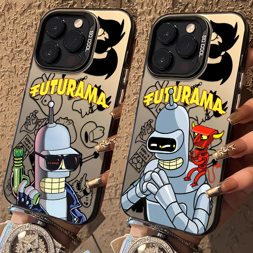 Funny Cute Futuramas Phone Case for Samsung Galaxy S26 S25 S24 S23 S22 S21 S20 Note20 FE Ultra Edge Plus 4G 5G Anti Fall Matte
