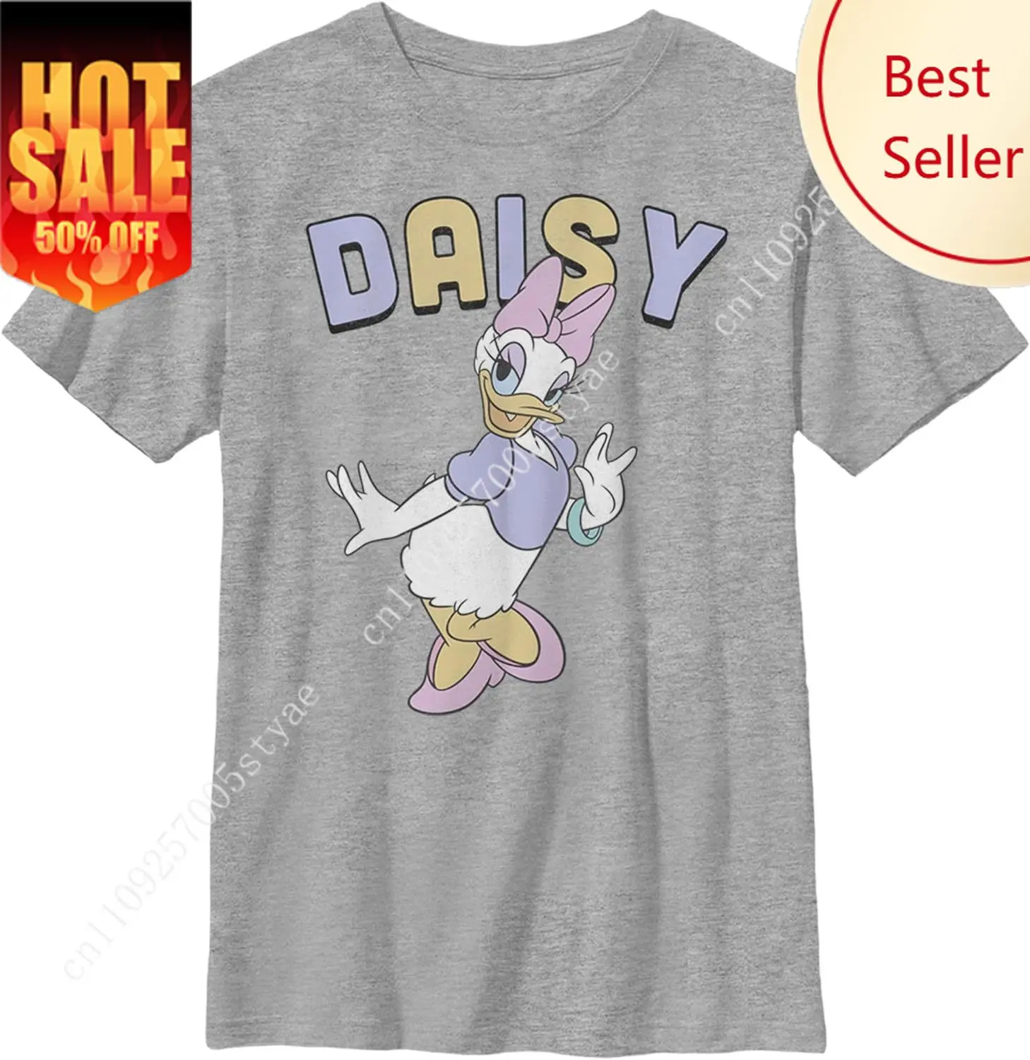 

Disney Characters Daisy Duck Boy's Heather Crew Tee