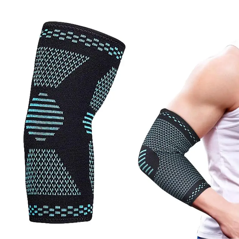 Sports Elbow Pads Breathable Arm Support Sleeves Elbow Brace Compression For Tendonitis Tennis Or Golf Elbow