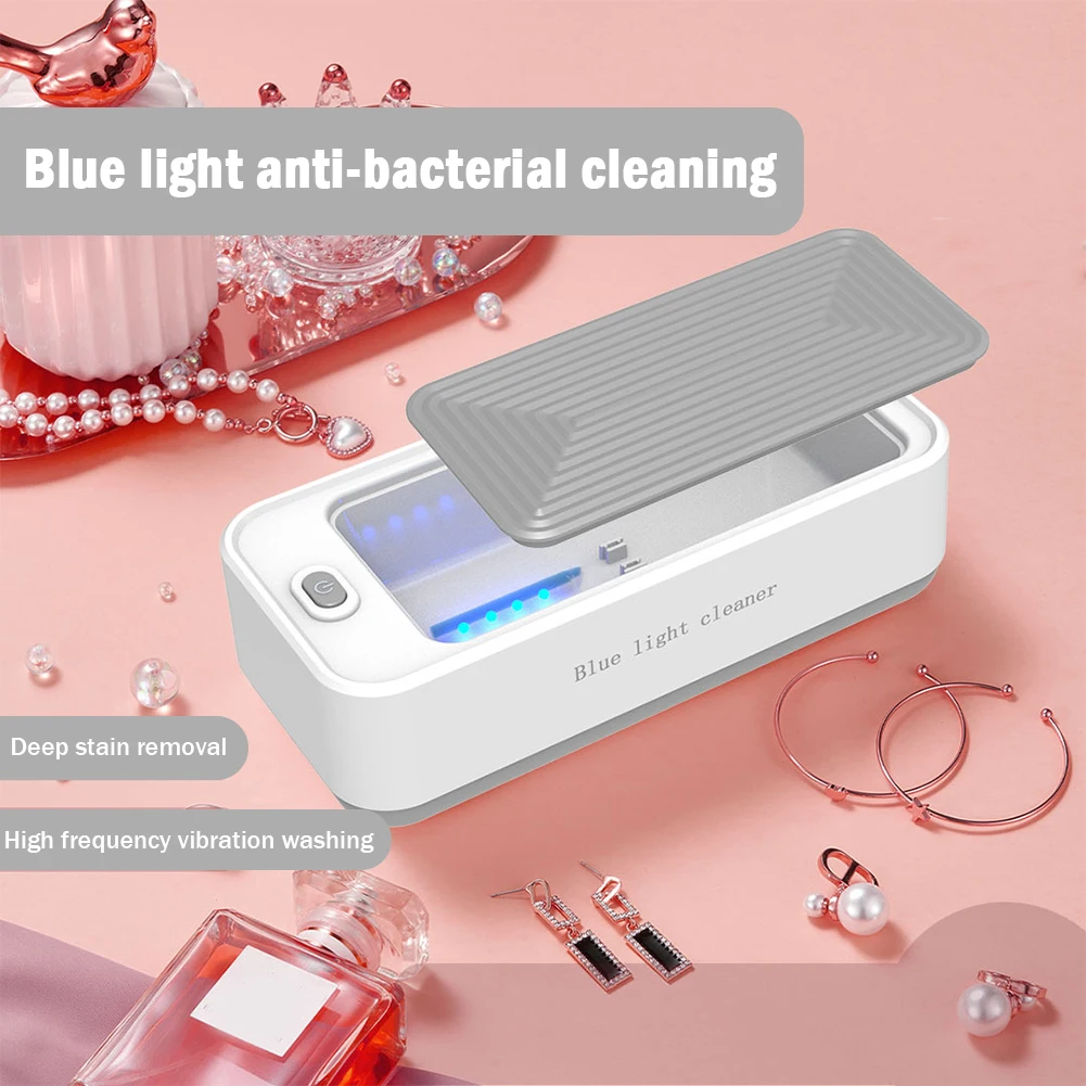 Vibration Cleaning Machine USB Rechargeable Wash Cleaner Remove Dirt Dust Grease Jewelry Watch Makeup Brush Necklace Mini Washer