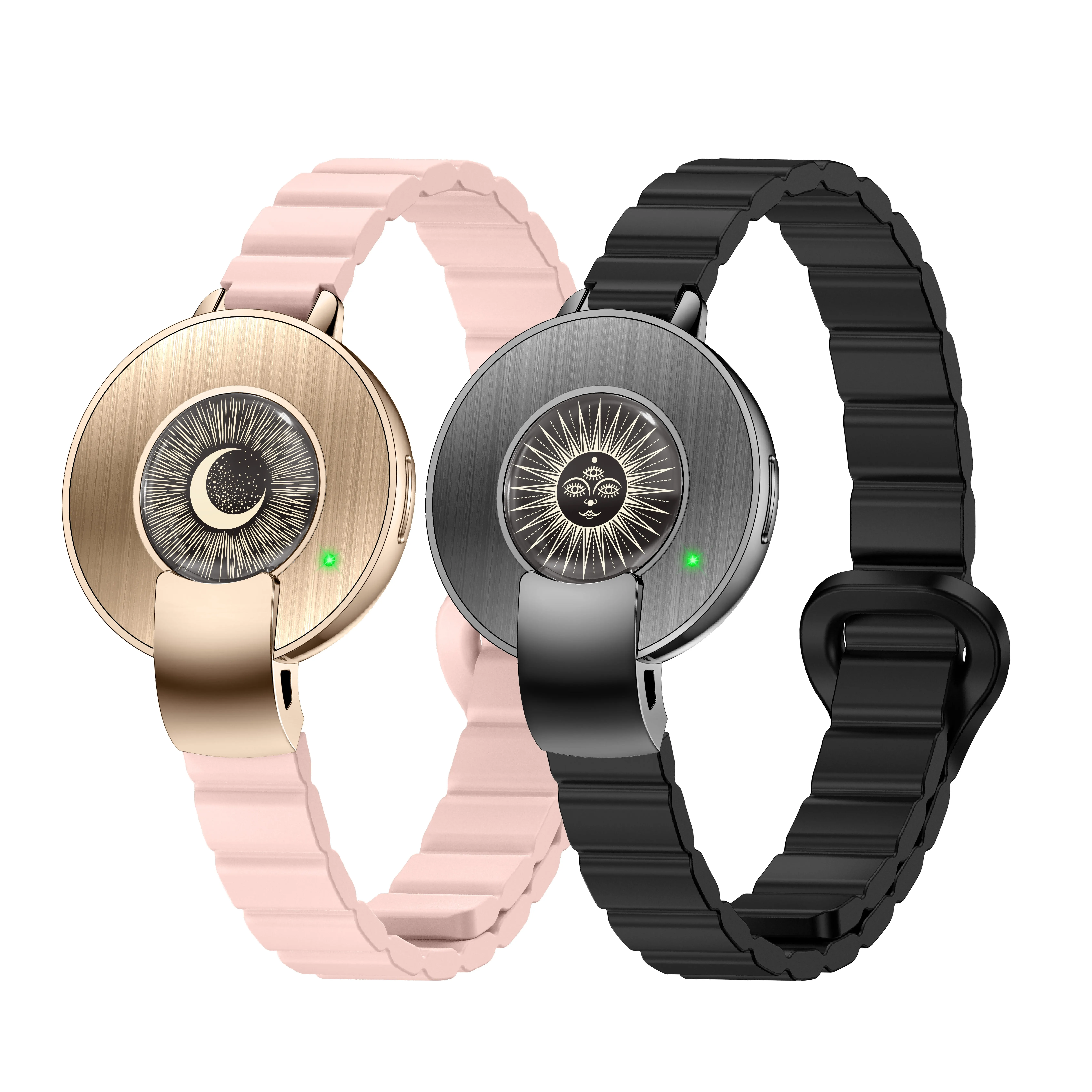 DS12 Long Distance Touch Bracelets Android Smart Pedometer Accelerometer Vibration Light Love Jewelry for Couples Pairing