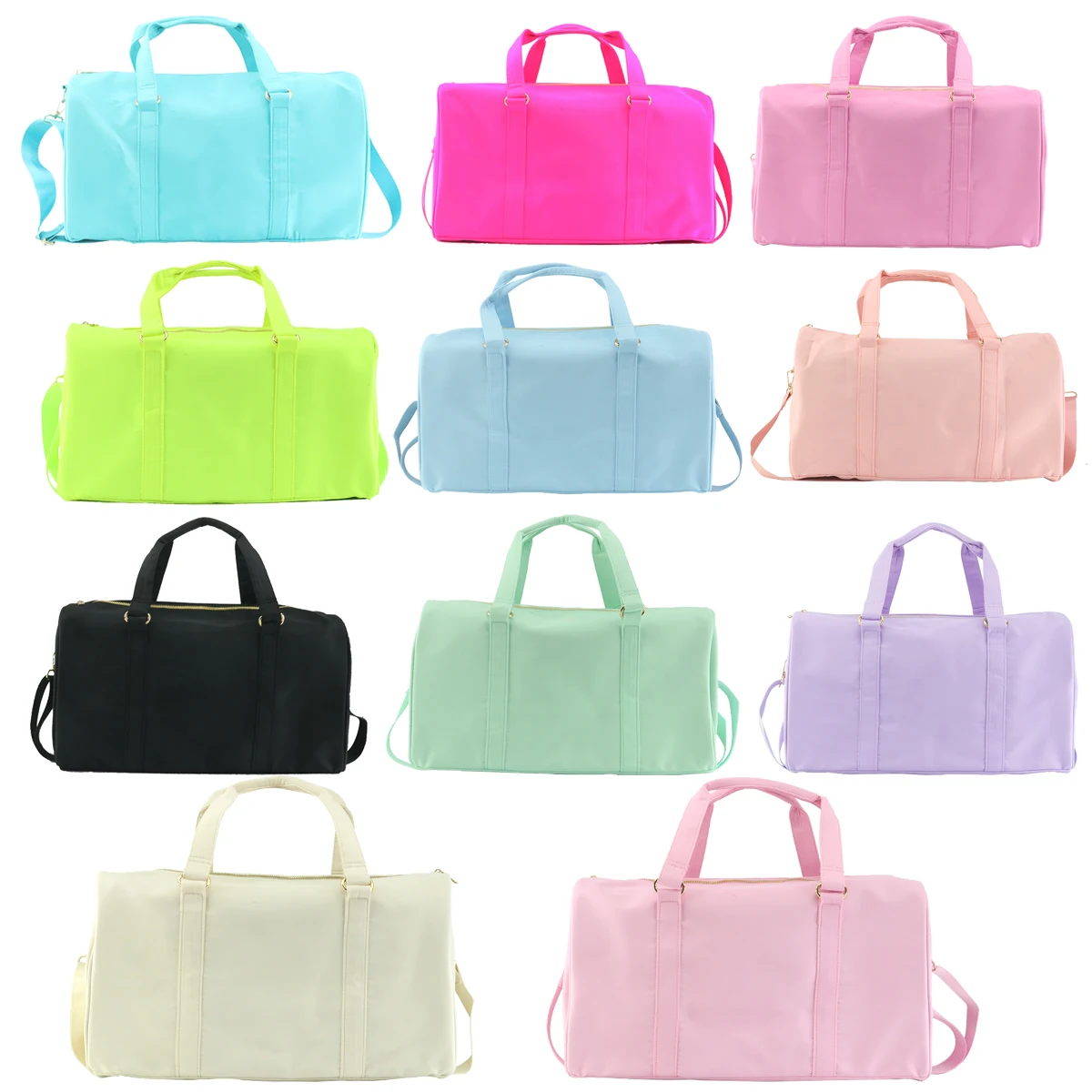 Leisure Nylon Outdoor Handbag Waterproof Fashion Travel Duffle Bag Women Small Travel Handbag-M