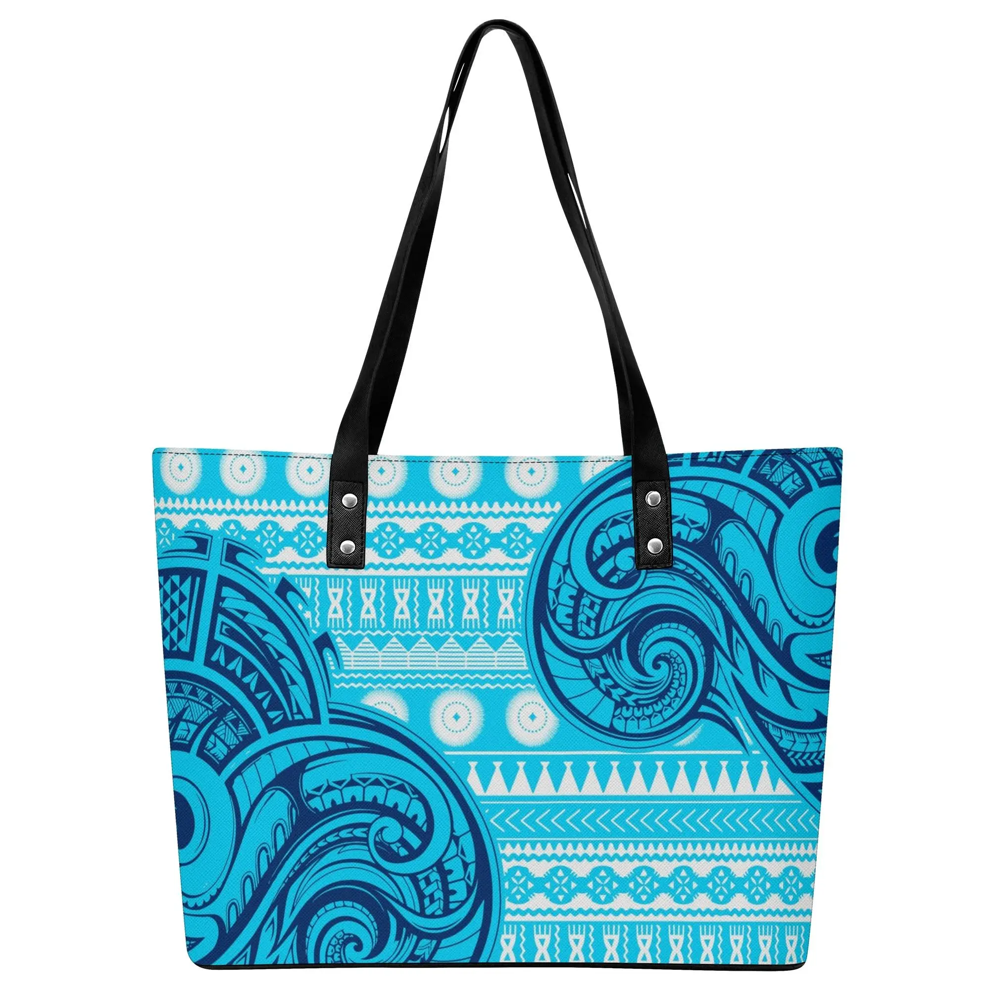 

Custom Large Capacity Storage Bag Women's Shopping Travel New Color Gym Fashion Shopping Bag Polynesian Personality Lady Design