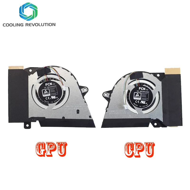 Laptop CPU GPU Cooling Fan For Asus G14 2021 GA401Q GA401QEC R9 5900HS RTX 3050 Ti