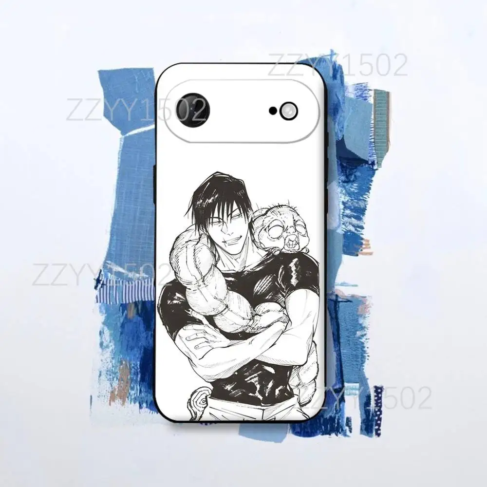 Toji  Fushiguro Jujutsu Kaisen Phone Case For iPhone 17,16,15,14,13,12,Pro,Max,Plus,E,SE4,Air,Mini Black Funda Shell