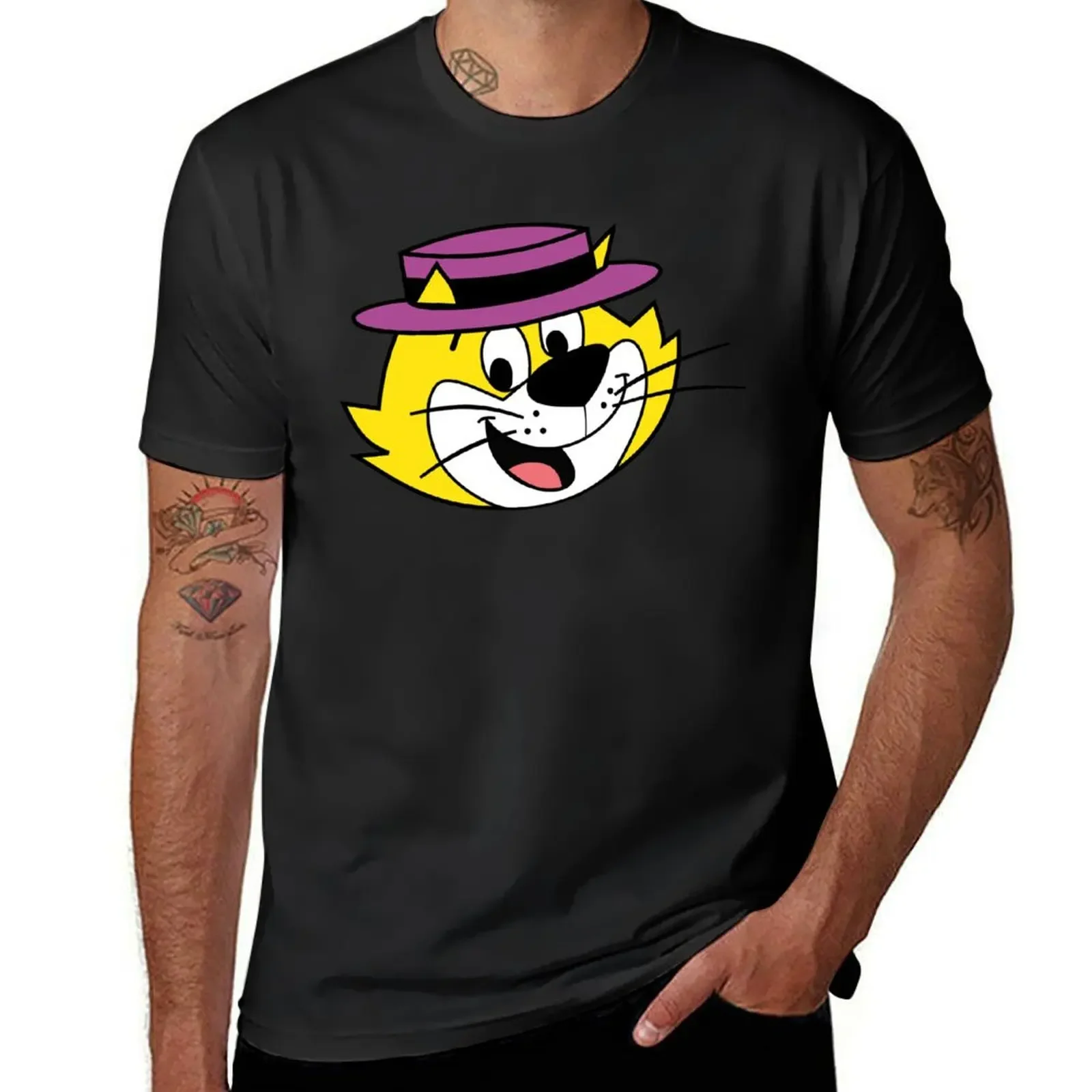 He's the most tip top, Top Cat! T-Shirt graphics blacks mens graphic t-shirts