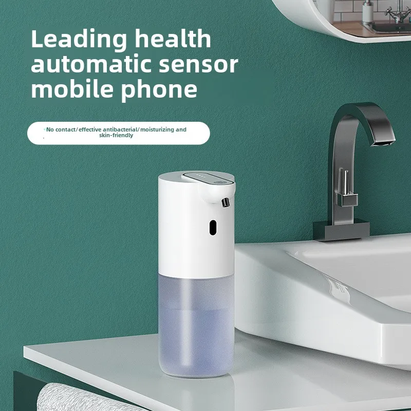 Contact free automatic induction smart soap dispenser, wall mounted desktop small waterproof foam induction mobile phone washer