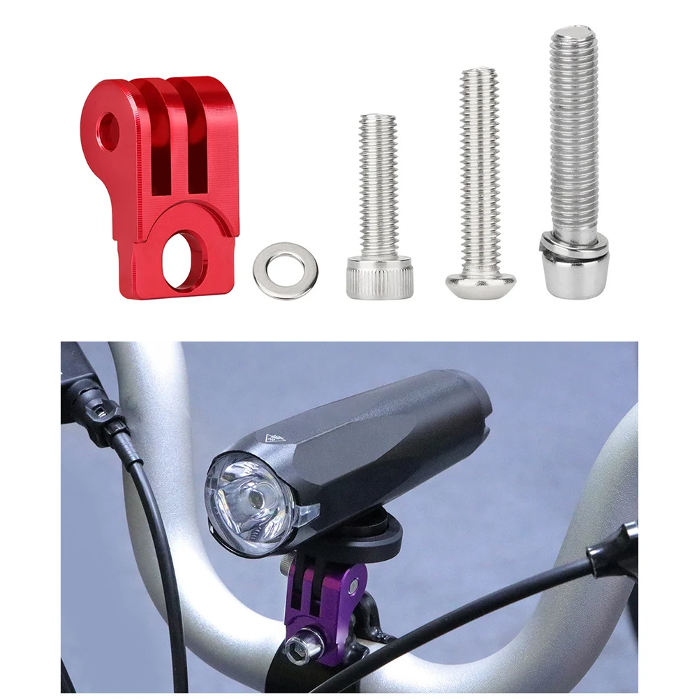 Aluminium Alloy Headlight Lamp Mount Bracket Night Cycling Bright Anodized Colors Easy Installation Hex Wrench Included