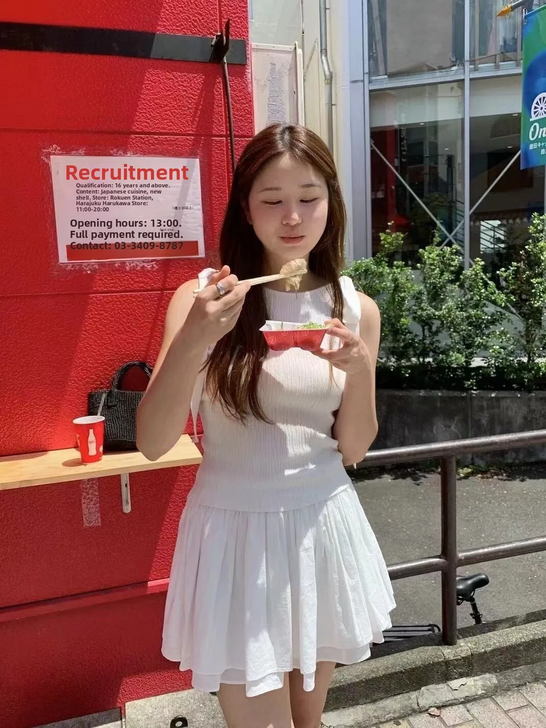 

Sweet Waist Cinched Knot Tie Dotted Vest Top Dongda Gate Eight Milk Barnnet Commute Sle Color Full Length