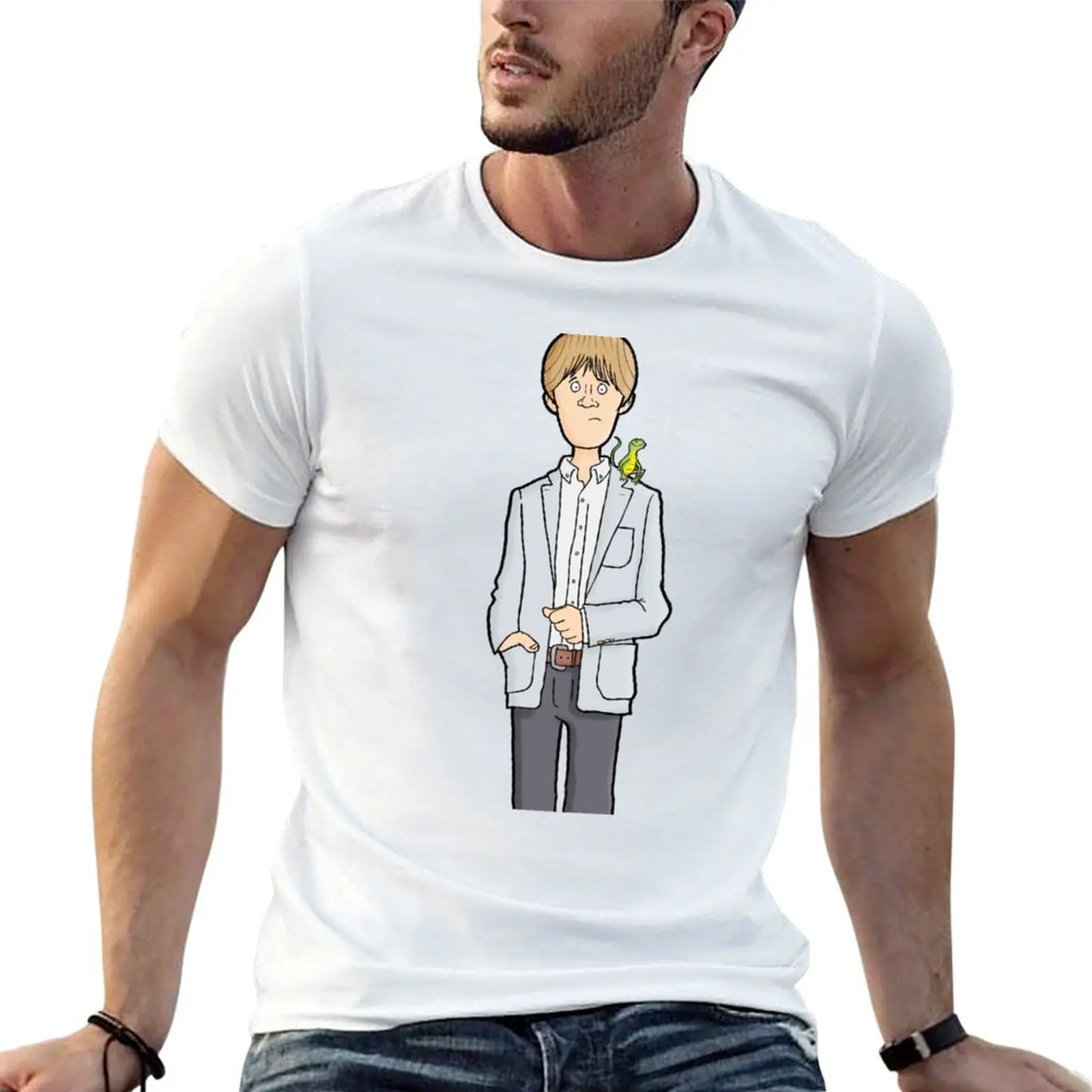 Humphrey Goodman - Death in Paradise T-Shirt t shirt custom print black cotton t-shirt plain for man package T-Shirt