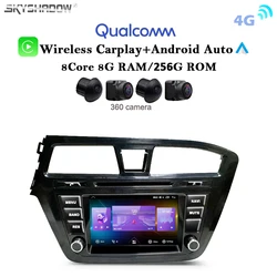 12G+256G Wireless Carplay Auto Android 13.0 4G LTE Car DVD Player GPS Map WIFI Bluetooth RDS Radio For Hyundai I20 2015-2018