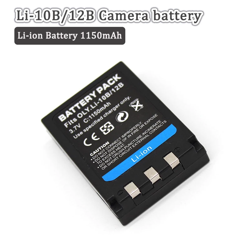 

Li-10B Li-12B Li 12B 10B Battery 3.7V 1150mAh Replacement Li-ion Batteries for Olympus U-300 400 410 500 600 800 810 Camera