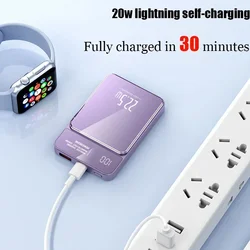 22.5W 50000mah magnetic power bank Qi caricabatterie wireless power bank adatto a tutti Iphone15 14 13 Samsung Huawei Xiaomi