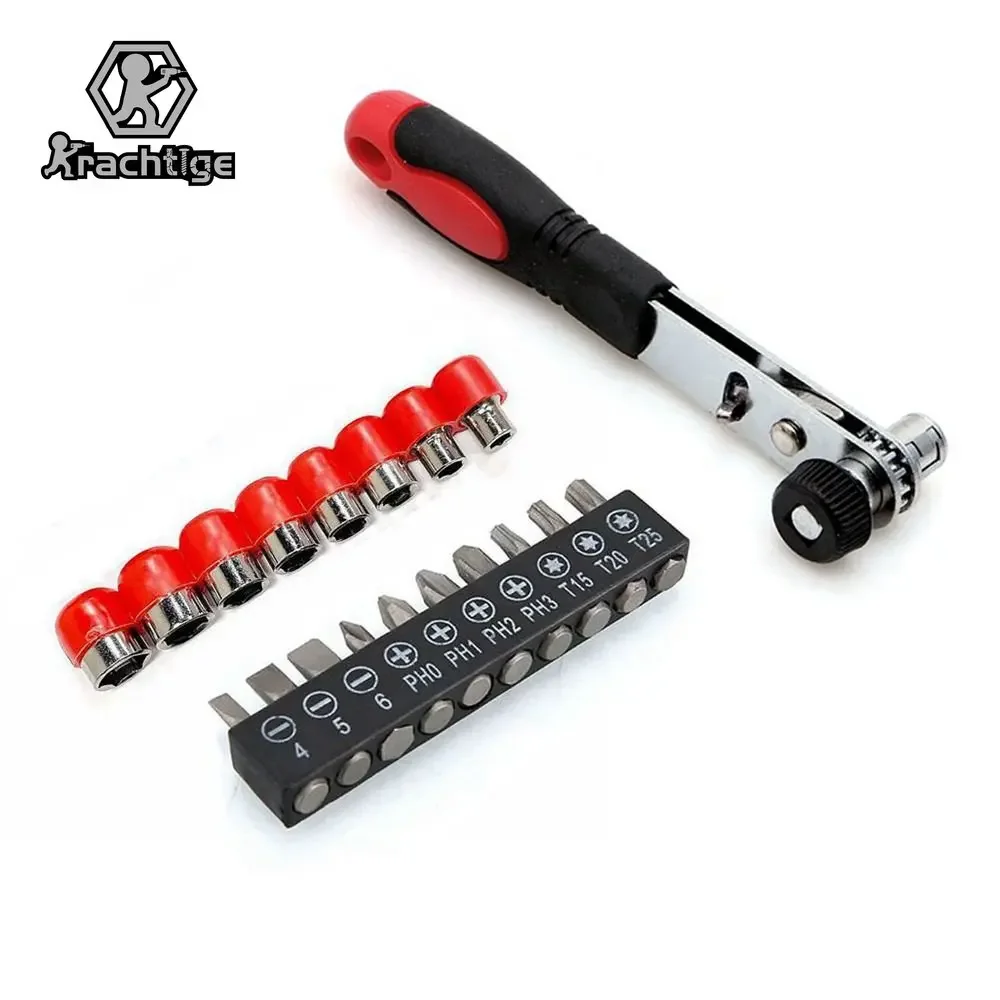 Torx Cabeça Chata Reta Cruz Chave de Fenda Bit Grupo Mini Rapid Ratchet Wrench Adapter mm mm mm mm mm 10 mm 11 mm 12 mm 4