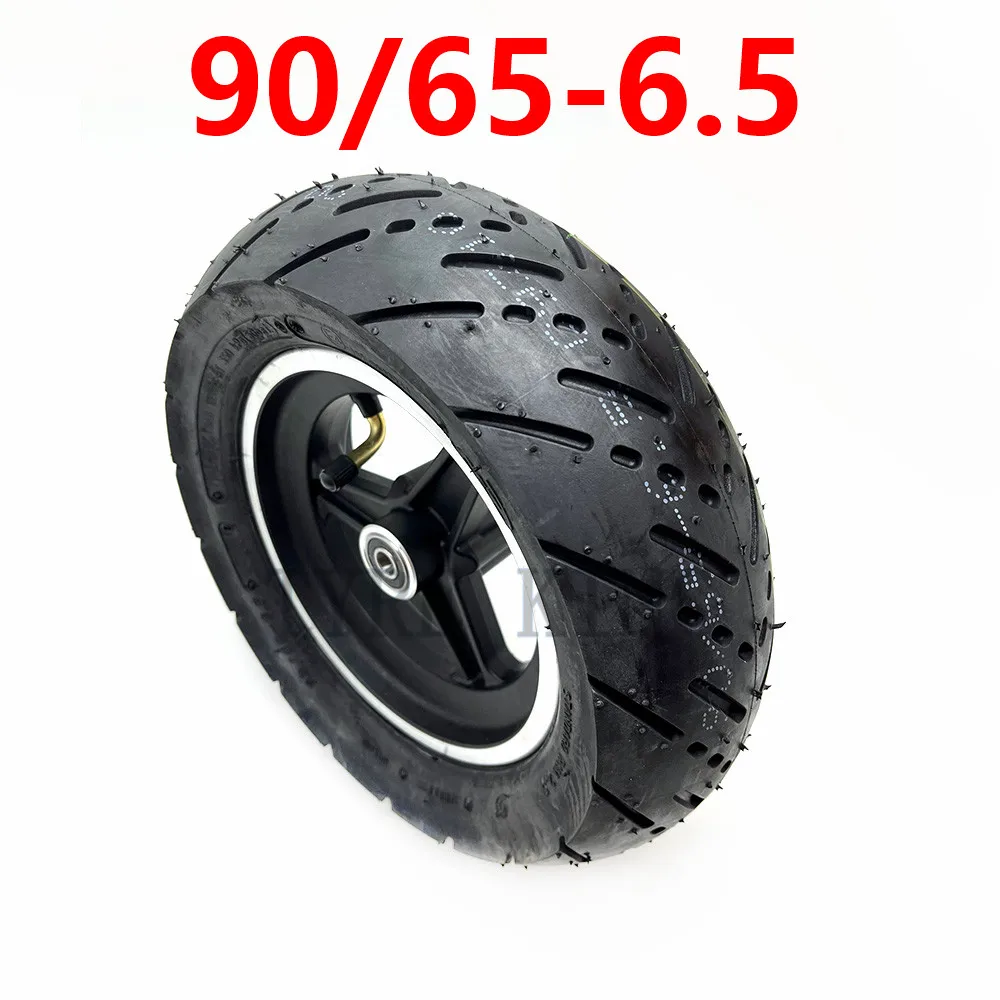 11 Inch Wheel 90/65-6.5 CST Tubeless Tire with Aluminum Alloy Rim for Electric Scooter Front Wheels Modification Accessories