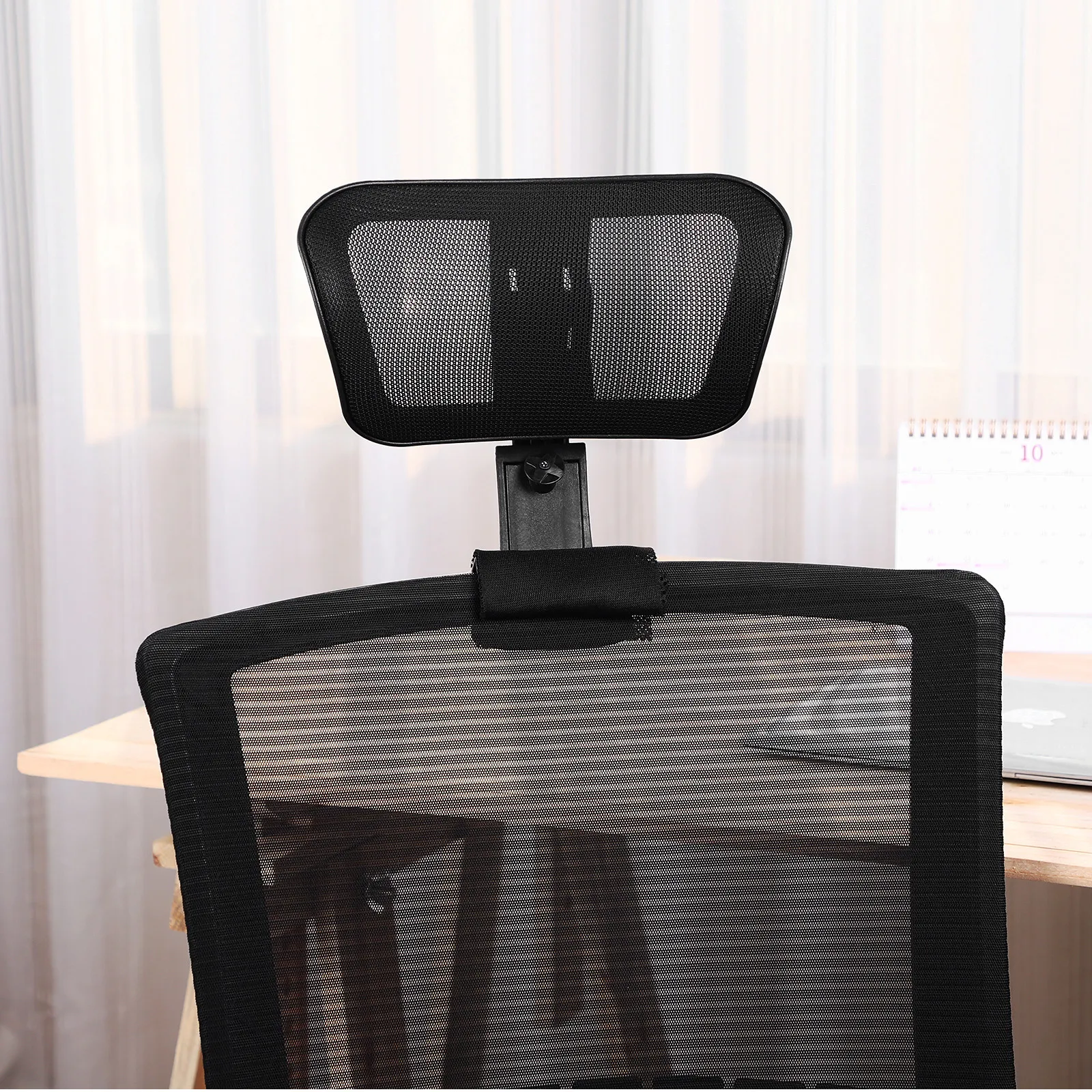 Office Chair Headrest Adjustable Angle Mesh Headrest Breathable Neck Protection Universal Computer Chair Head Pillow