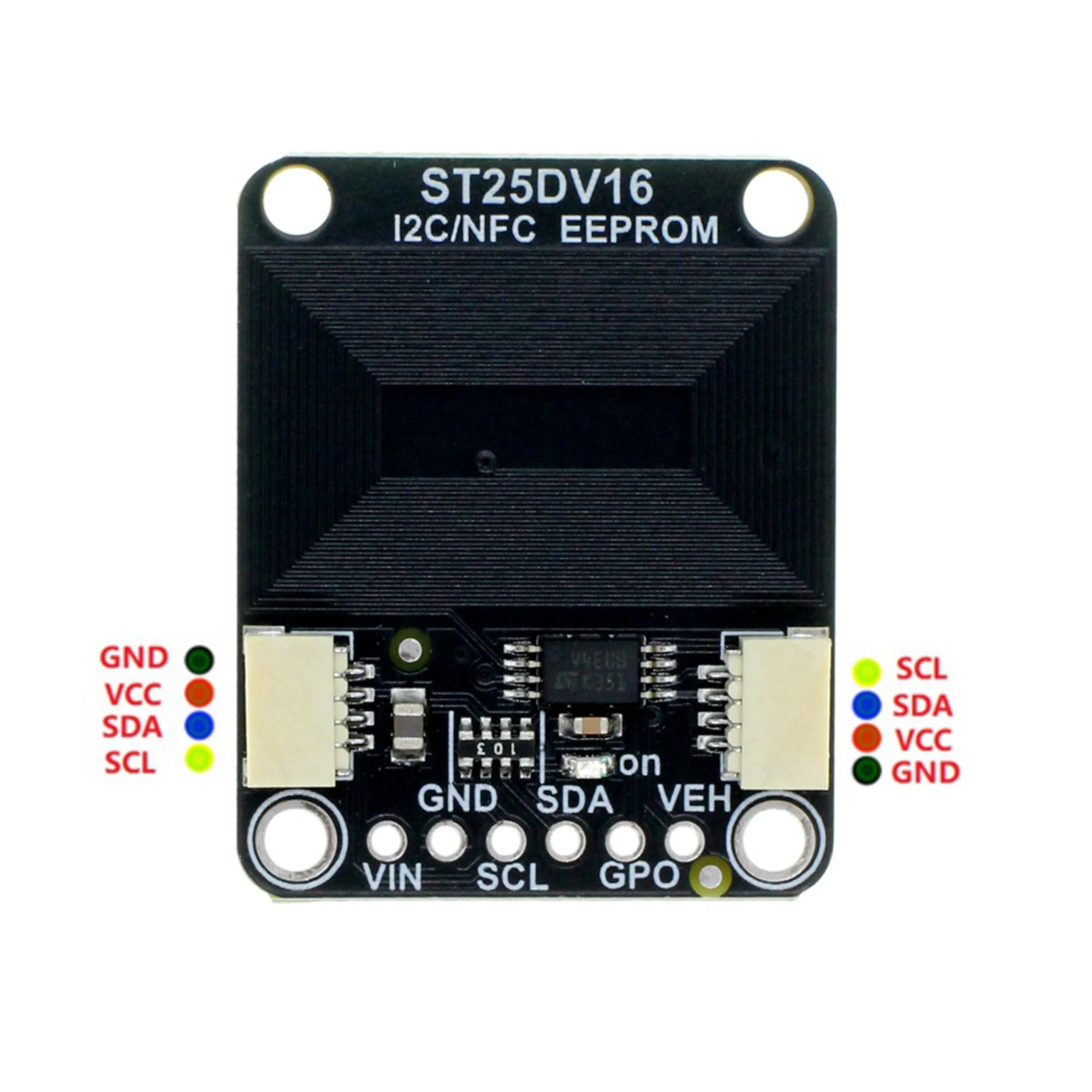 ST25DV16K I2C RFID EEPROM Breakout Module 16Kbit NFC Forum Type 5 ISO 15693 STEMMA QT Qwiic 3.3V Interface