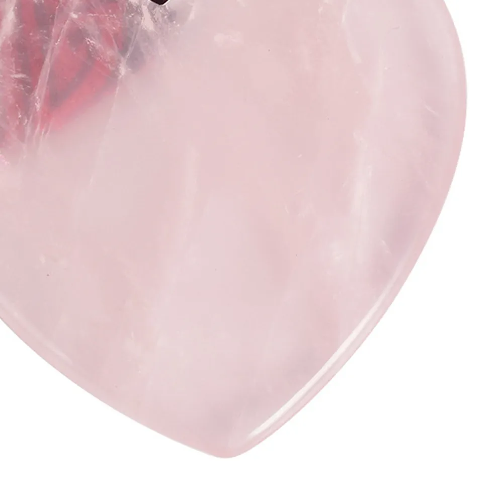 

Natural Jade Heart Shape Massaging Plate Multi Function Scraping Massage Tool for Face Neck Back Pain Relief Skin Hydrating Spa