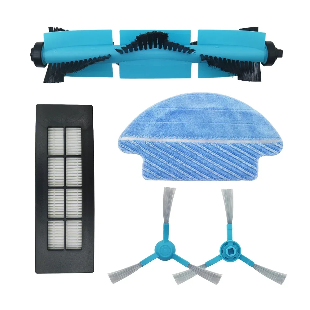 Almohadilla de paño de mopa, cepillo principal, rodillo, cepillos laterales, filtro HEPA para Cecotec Conga 3090, filtro de cepillo, accesorios de repuesto para aspiradora