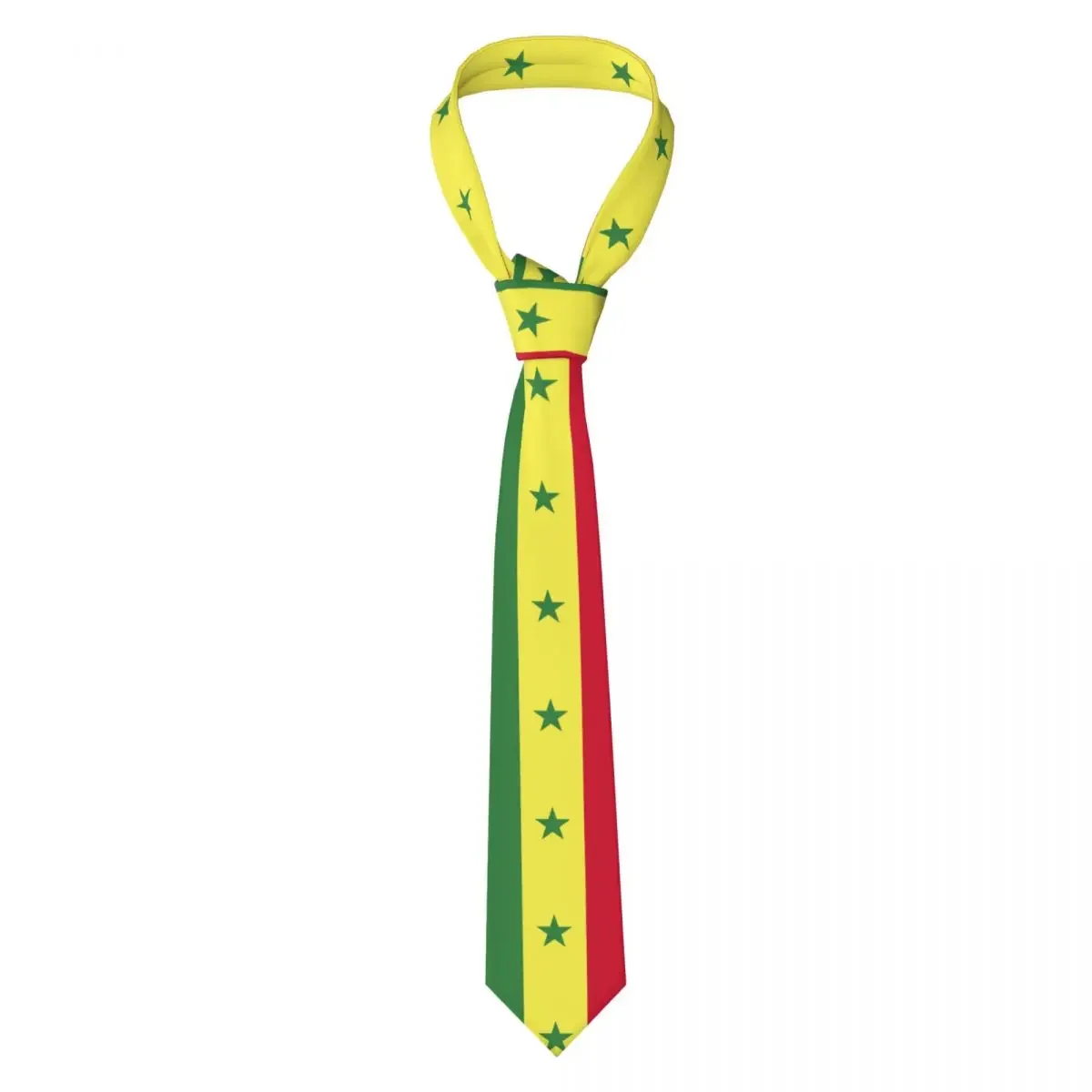 Senegal Flag Neckties Fashion Neck Ties for Men Accessories Gravatas Gift