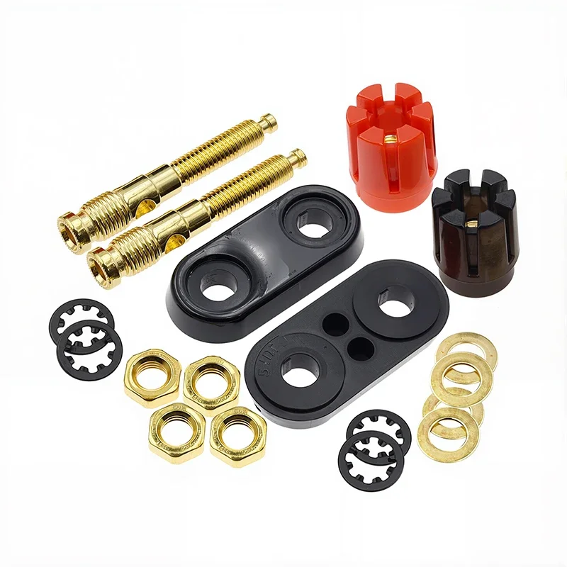 Speaker Binding Post Terminal Dual Banana Socket for Amplifier and Speaker Cabinet Connections