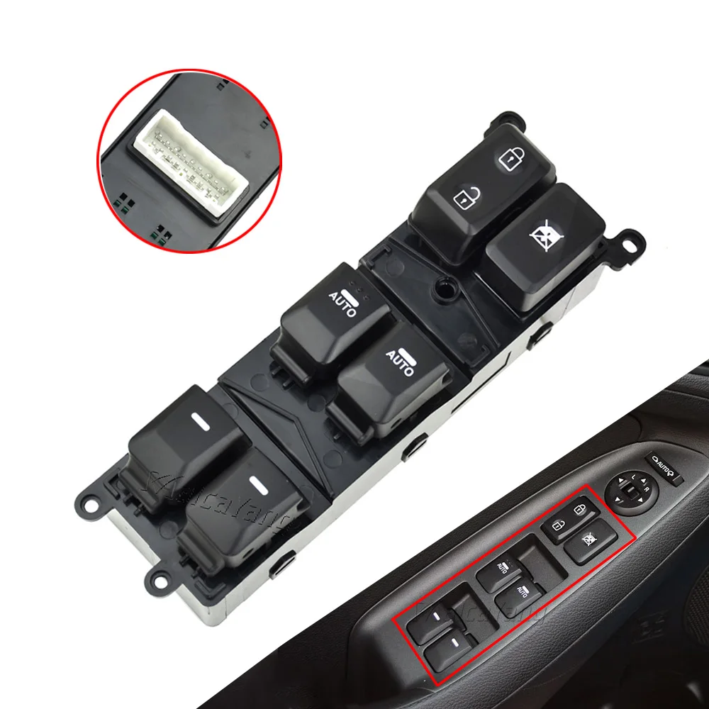 Hight Quality Electric Power Master Window Control Switch Button For Kia Forte 2014 2015 2016 2017 2018 93571-A7200 93571A7200