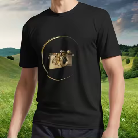 New gold photography Active T Shirt Logo American Funny S to 5XL
