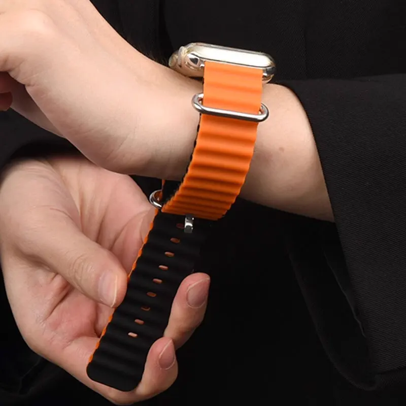 حزام لساعة أبل الترا باند 49 مللي متر 46 مللي متر 44 مللي متر 45 مللي متر 42 مللي متر 41 مللي متر 40 مللي متر 44 مللي متر 45 مللي متر المحيط حزام iWatch سلسلة 11 10 9 8 SE3 Ultra3 Band #6