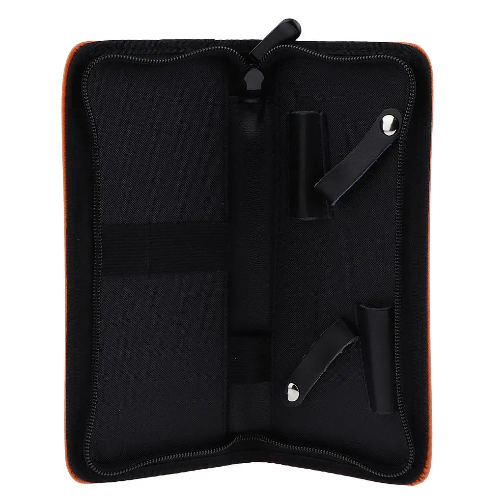 Professional Salon Tools Bag PU Leather Hairdressing Scissors Pouch Case for Barber and Stylist Use