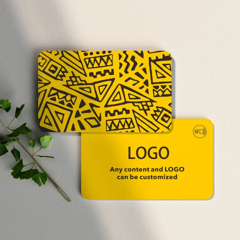 Custom Cards NFC Card Social Media Card for Business Personalized Design Round Corners Glossy Matte Frosted PVC Business Card