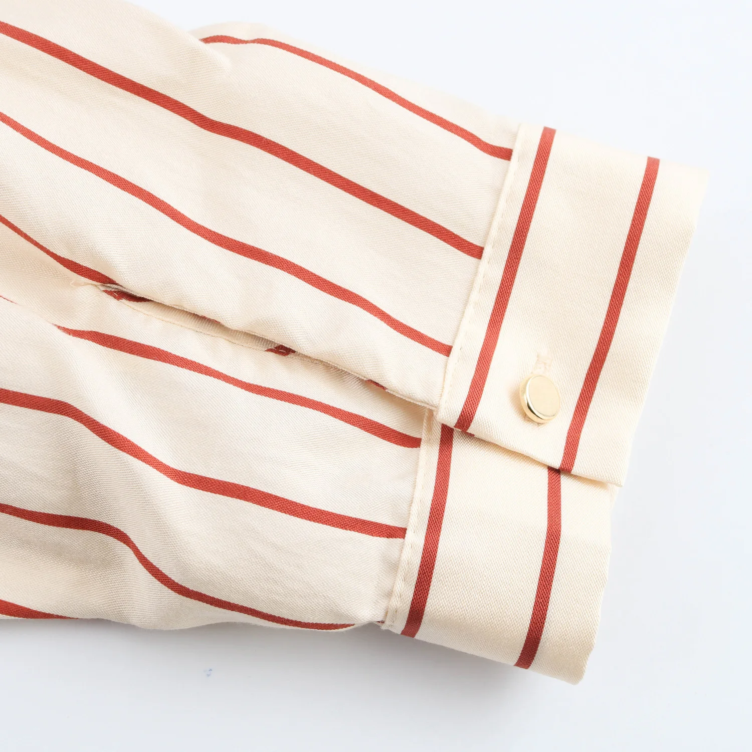 Modisches Revers-gestreiftes Druckkleid 2025, Frühling und Sommer, mittlere Ärmel, einreihig, lockeres Hemd, langes Kleid, Damenkleid mit Gürtel