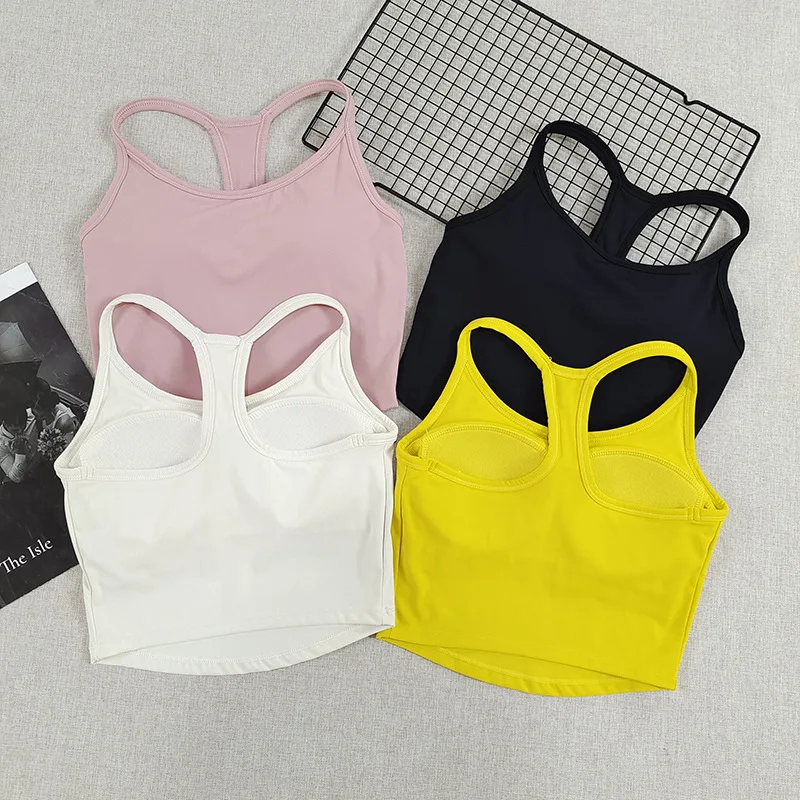 Women's Quick-Dry Racerback Tank Top with Built-in Sports Bra - Shockproof for Yoga, Running & Gym Workouts 6