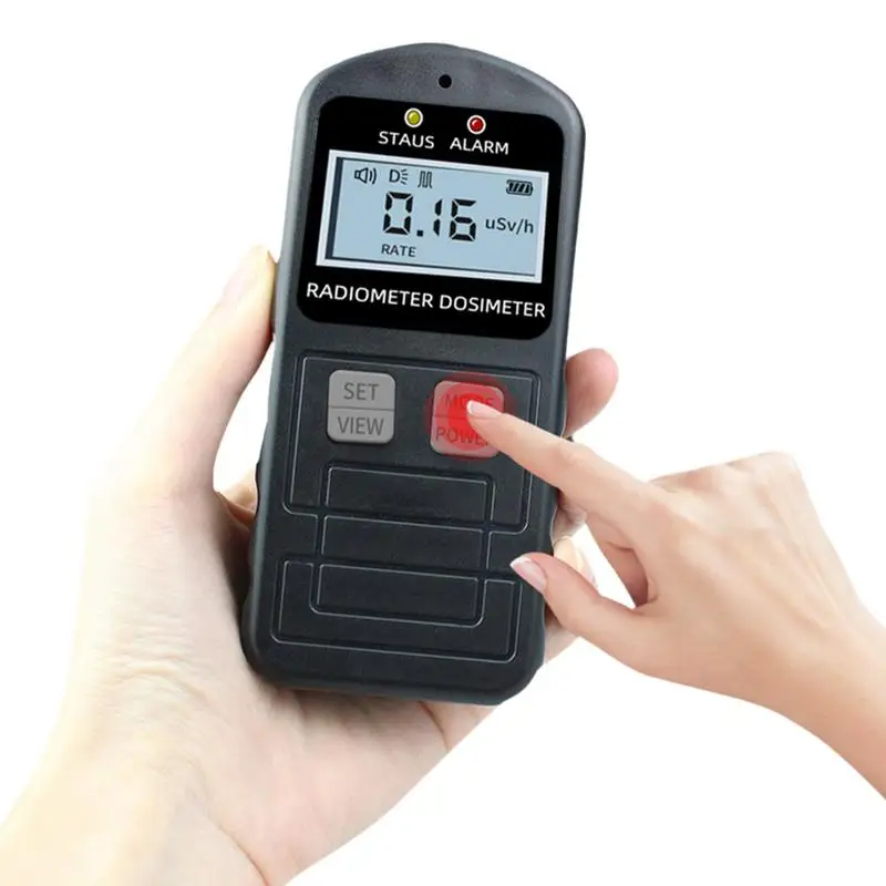 

Portable Nuclear Radiation Detector Counter Dosage Alarm Device Real-time Dosimeter Monitor Digital Meter Sensitivity Accuracy