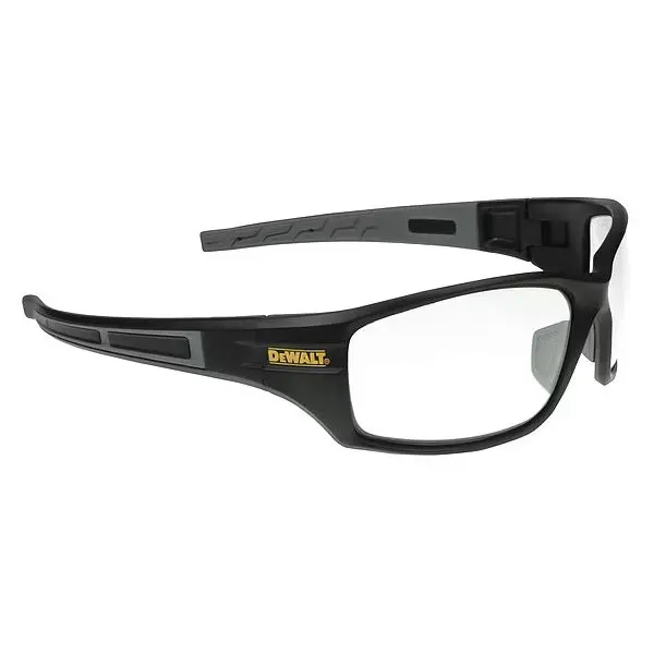 Auger, Safety Glasses, Anti-Scratch, Clear Lens, Black Frame, Full-Frame