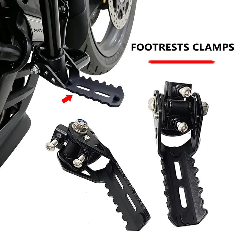 25mm Front Foot Pegs Folding Footrests Clamps For BMW R1250GS R1200GS LC S1000XR F750GS F850GS R 1200 1250 GS LC Motorcycle