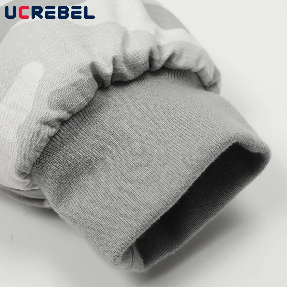 التمويه مقنعين سترة مبطنة رجالي الشتاء شارع العليا قطرة الكتف كم طويل فضفاض سميكة مبطن سترة رجل ملابس خارجية